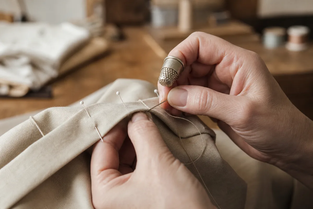Faire un ourlet à la main : la technique pas à pas